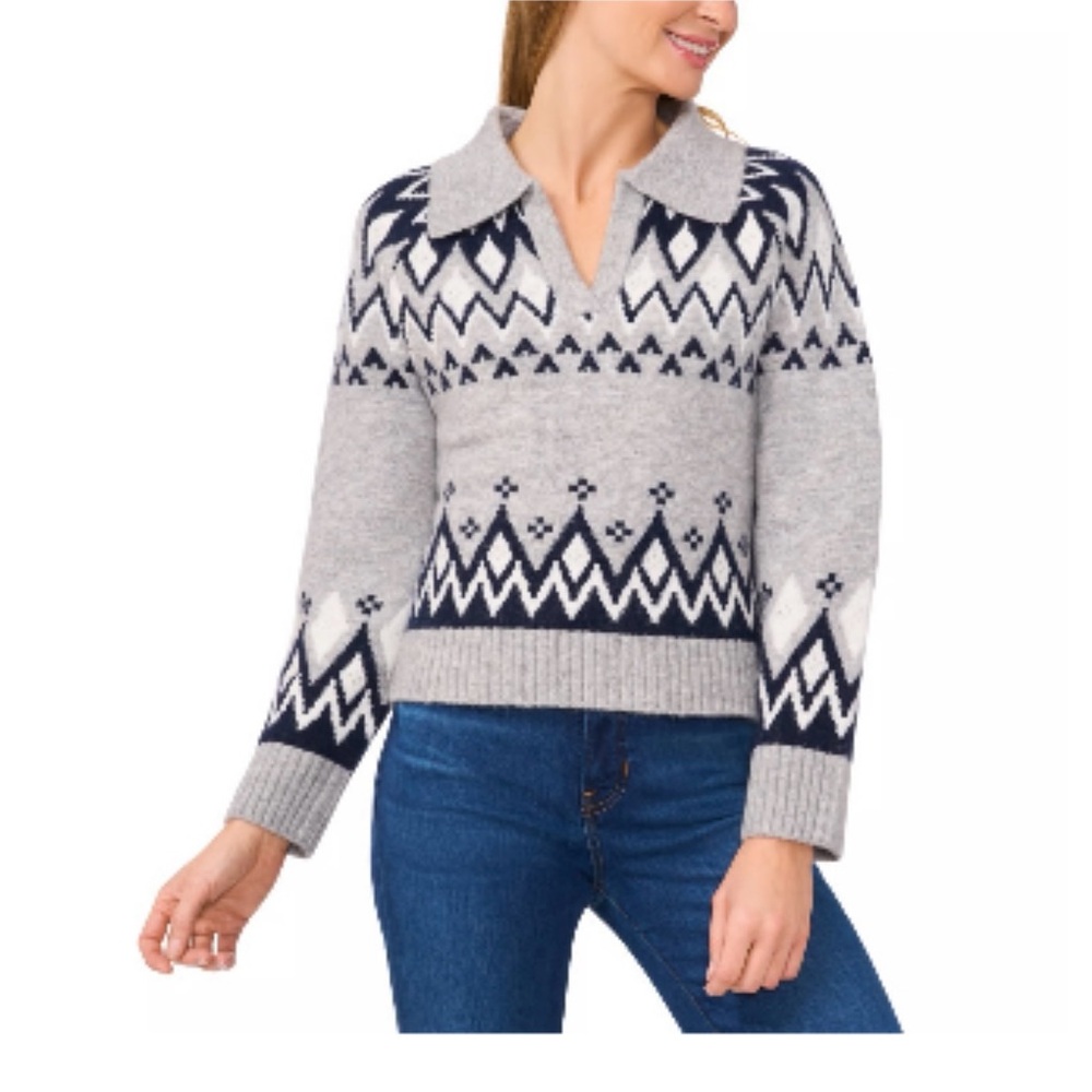 🆕 1. State V-neck Fair Aisle Sweater sz.XL